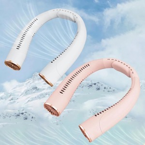 Ventilador de Cuello Portátil Mini, Ventiladores de Cuello Refrigerados por Aire para el Hogar y el Verano, Ventiladores Silenciosos para Usar en el Cuello, para Deportes, Correr, Viajar - Product Image 1