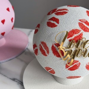 น้ำผึ้งและความหวาน ของตกแต่งเค้กอะคริลิค รักคุณ วันวาเลนไทน์ ท็อปเปอร์คัพเค้ก สไตล์อินสตาแกรม ของขวัญ 520 - Product Image 3