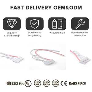 コンピューターやオートバイの高温測定用の柔軟なシリコンPBT熱電対ワイヤーハーネスアセンブリアダプターコネクター - Product Image 4