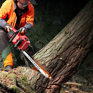 Motosega Elettrica <span class=keywords><strong>Professionale</strong></span> Senza Fili da 16 Pollici, 21V con <span class=keywords><strong>Batteria</strong></span> al Litio, Sega Portatile per Taglio Alberi - Product Image 4