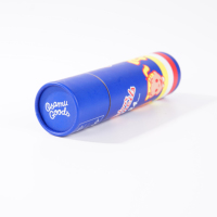 Tube d'emballage cylindrique en papier kraft naturel de qualité supérieure, résistant aux chocs, pour crayons de couleur d'artiste