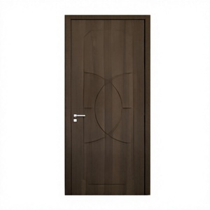 Wholesale Ready to Ship Modern WPC Composite Door, Waterproof Finished PVC Interior Slab Door for Bedroom Bathroom - Product Image 1