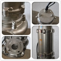 Pompes submersibles pour eaux usées, pour soubassement, fosse sèche, pompes de drainage en acier inoxydable, pompe en acier inoxydable Wqp
