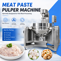 Machine à pétrir la pâte de poisson industrielle, technologie japonaise, batteur de surimi, acier inoxydable 304/316L, vitesse variable