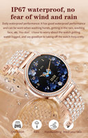 Neue I229 Damen Smartwatch mit Glitzerkristallen, 1,27-Zoll-Display, Herzfrequenzmesser, Schrittzähler, Anruf- und Nachrichtenpush, Modische Sportuhr OEM