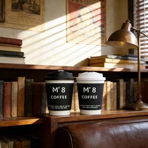Customized Logo Brand 8/10/12/16oz Disposable <b>Takeaway</b> Double Wall <b>Coffee</b> Paper Cups for Hot Drink - Product Image 1