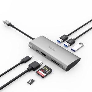 <span class=keywords><strong>WIWU</strong></span> Alpha A731 3*3.0 USB + SD Card + TF Card + H-DMI + PD อะแดปเตอร์สำหรับชาร์จเร็ว - Product Image 1