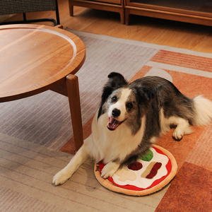 2025 nouveau mignon EVA grinçant interactif jouets pour animaux de compagnie reniflant tapis <span class=keywords><strong>Pizza</strong></span> gros chat jouets pour chiens - Product Image 2