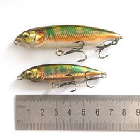Leurre de pêche artificiel Alpha Weihai ABS Slice pour bar - Yeux 3D, action de coulée lente, hameçons 3X plus résistants