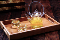 Bouilloire à thé en verre transparent à long bec de 12 oz (350 ml), résistante à la chaleur, compatible avec les plaques de cuisson, en verre borosilicate avec poignée en acier inoxydable