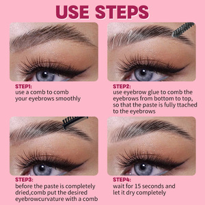 Gel coiffant pour <span class=keywords><strong>sourcils</strong></span> végétalien à double tête, au design unique de tête de brosse, enrichi en minéraux, effet sculptant et fixateur, crème de modelage pour <span class=keywords><strong>sourcils</strong></span> - Product Image 5