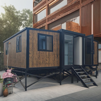 Maison préfabriquée portable mini de 20 pieds et 40 pieds à construction rapide, panneau sandwich, boutique, maison de grand-mère, 2 chambres, pliable, extensible, conteneur