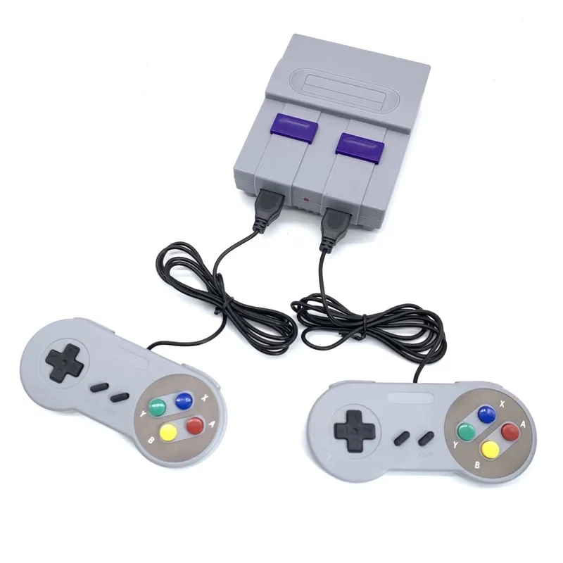 Hot sale built in 500 games 8 bit Children nostalgic video game console with Two game controllers