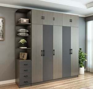 Fabricant de meubles sur mesure Meubles de chambre à coucher Armoire moderne modulaire en bois Design Garde-robe de chambre Style minimaliste - Product Image 1