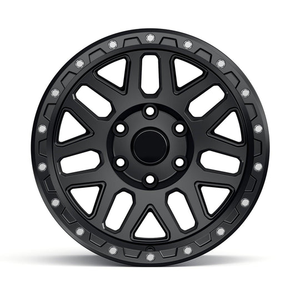 Jantes en alliage <span class=keywords><strong>Wheelman</strong></span> 17x9 18x9 20x9 5x127 5x150 6x139.7 6x135 tout-terrain 4x4, nouvelle finition noire, rénovation/mise à niveau - Product Image 2
