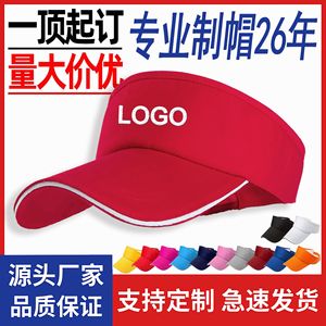 Summer Outdoor Sun Protection Visor Hat Flat Brim Unisex Adults Children Middle Aged Elderly Embroidery Lettering - Product Image 5