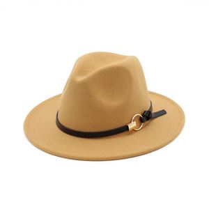 X3038 Sombrero Fedora Unisex de Lana, Sombreros Fedora de Fieltro para Hombre y Mujer, Gorras de Jazz de Lana - Product Image 3
