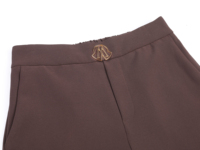 Culottes en tissu ajustables avec emblème métallique OEM personnalisé, taille personnalisée, impression de marque sur mesure, 2 teintes, en stock, vêtements pour femmes