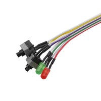 Cable de Alimentación para Placa Base de PC ATX de 65CM, Interruptor de Botón de Reinicio y Encendido/Apagado ATX con Luz LED, Cable para Bisel Frontal de Caja ATX