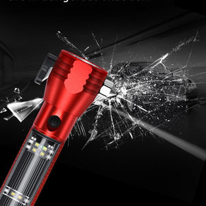 Portable multi-fonctionnelle véhicule équipement de sauvetage en cas d'incendie de voiture marteau avec phare et USB de charge - Product Image 1