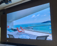 Écran LED géant d'intérieur pour salle de conférence, mur d'écran LED haute résolution P1.86, panneau LED à maintenance frontale, animation pour magasin de détail