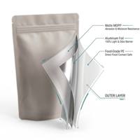 Sachets d'emballage personnalisés imprimés recyclables pour crème glacée, desserts, sundae, milkshake, bonbons, aliments pour bébés, chewing-gum avec fermeture éclair