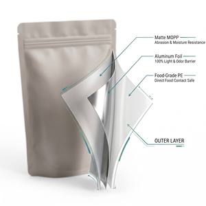 Custom Printed Recyclable <strong>Ice</strong> <strong>Cream</strong> Stand Pouch Zipper Dessert Bags Packaging Sundae Milkshake Candy Baby Food Chewing Gum - Product Image 3