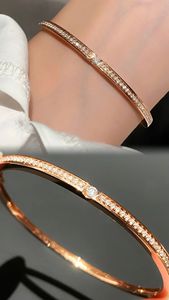Xinfly - Brazalete de Oro Sólido de 18K con Diamantes Naturales para Mujer, Diseño de Lujo, Última Moda, Brazaletes Brillantes - Product Image 5