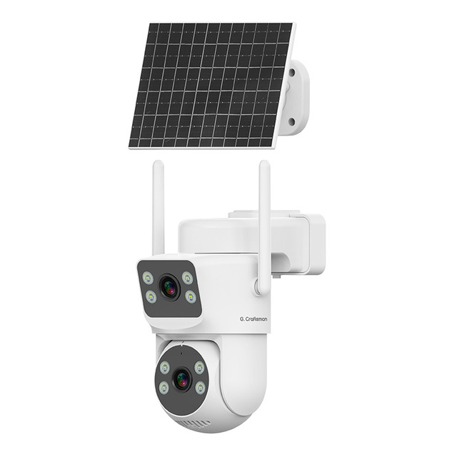 G4-P1FD-M2X(DZ) AOV AOR 4G Solar CCTV IP Security PTZ Camera Dual Two Lens SIM Card Cloud Storage Auto Tracking for Outdoor Use