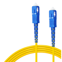 Cordon de brassage fibre optique OM3 SC-à-SC de qualité supérieure, monomode, monofibre, à faible émission de fumée, sans halogène, pour intérieur, orange, 3M - Vente chaude