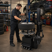 Machine à changer les pneus de haute qualité de 10 à 28 pouces avec bras pneumatique droit pour pneus à profil bas et pneus runflat, équipement pour centre de réparation automobile