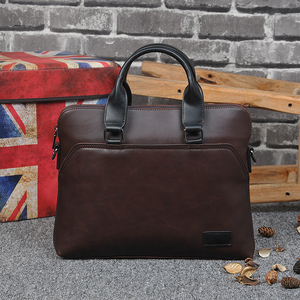 Maletín de Cuero Estilo Diplomático Vintage para Oficina, Negocios, Trabajo, Bolso Suave, Mochila, Maletines de Cuero, PU - Product Image 2