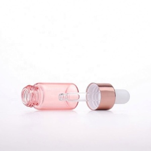 Mini Botellas de Vidrio para Muestras de 5ml, 3ml, 2ml, 1ml, Botella de Vidrio Rosa para Aceites Esenciales con Gotero Dorado Rosa - Product Image 6