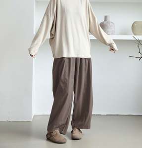 Pantalons longs amples à jambes larges pour femmes, style automne-hiver, vente directe d'usine - Product Image 4