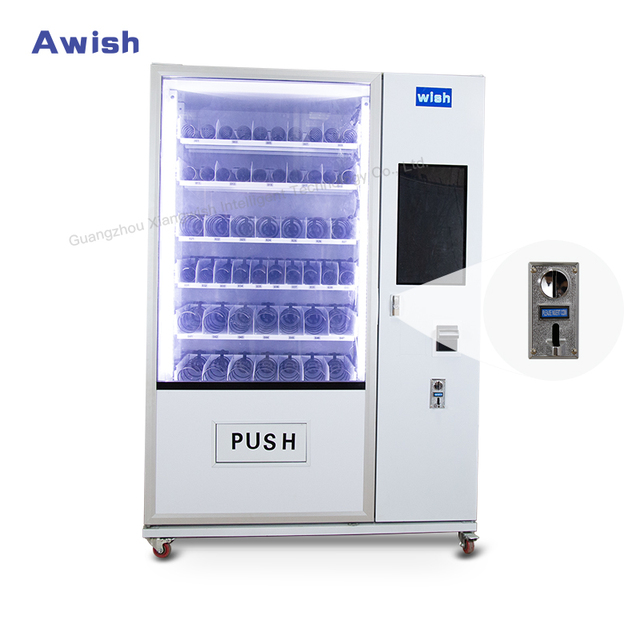 Cheap Price Vending Machine with 21.5 Inch Touch Screen Digital Vending Machine for Snacks and Drinks Cashless Payment