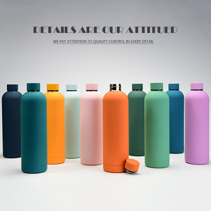 Botella <span class=keywords><strong>de</strong></span> Agua Reutilizable con Revestimiento <span class=keywords><strong>de</strong></span> Goma, Botella <span class=keywords><strong>de</strong></span> Agua <span class=keywords><strong>de</strong></span> Acero Inoxidable Verde, Termo, Botella Personalizada - Product Image 6