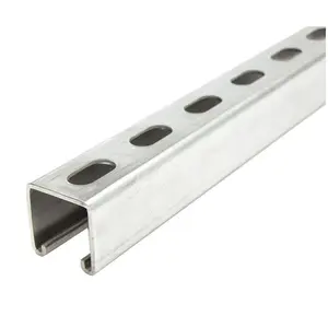 304 strut channel for sale 41x41x2.5 unistrut channel 3m 5m 21mm 3/8 unistrut channel and fittings