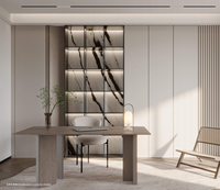 Meubles sur mesure Lesso Home Apartment, armoire intégrée, îlot moderne, armoire de cuisine blanche pour projet commercial