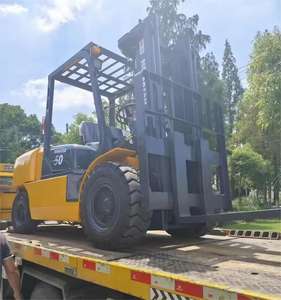 Carretilla elevadora usada Komatsu FD50 de alta calidad de 5 toneladas lista para enviar carretilla elevadora al aire libre con motor <span class=keywords><strong>Yanmar</strong></span> - Product Image 6