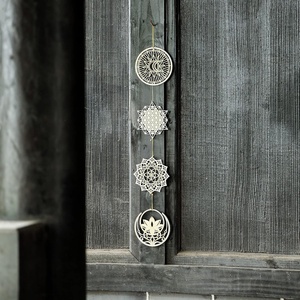 Géométrie Sacrée Mur Art Décor Cristal Grille Méditation Chakra Tenture Murale En Bois Poli Technique Spirituel Yoga Cadeau - Product Image 6