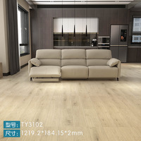 Revêtement de sol intérieur en plastique antidérapant et résistant à l'usure Revêtement de sol intérieur en PVC et SPC imperméable à l'installation facile à cliquer