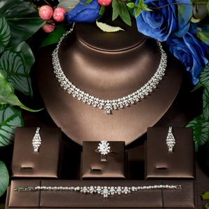 HIBRIDE luxe AAA 4 pièces Pop mode Senior atmosphère goutte d'eau Version mariée mariage Festival ensemble de bijoux N-73 - Product Image 2