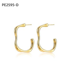 ต่างหูแฟชั่น PE2595 สำหรับผู้หญิง เครื่องประดับคุณภาพสูง - Product Image 2
