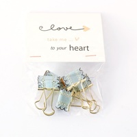 Bureau école mignon kawaii Textile clips de reliure