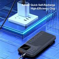 Batterie externe 20000 mAh à charge rapide, haute puissance 20W 22.5W, chargeur de téléphone portable 10000 mAh avec câbles