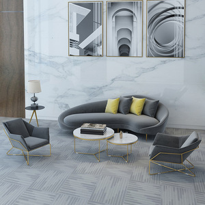 Arc Office <b>Sofa</b> Set High-Density Sponge Modern Design Free Combination For Business Meetings And Receptions - Product Image 5