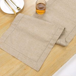 Wholesale Basic Linen Style <strong>Table</strong> <strong>Runner</strong> Rustic Farmhouse <strong>Grey</strong> <strong>Table</strong> <strong>Runners</strong> 72 Inches Long Everyday Polyester <strong>Table</strong> <strong>Runner</strong> - Product Image 2