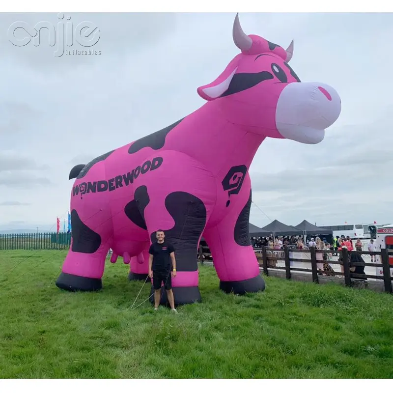 Modèle publicitaire vache gonflable géante extérieure publicité animale gonflable