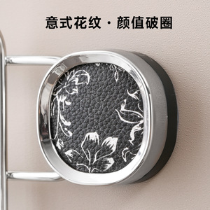 Suction Cup Coat <b>Hooks</b> Stainless Steel No Drill Wall Mounted Rectangle Clothing Organizer For <b>Door</b> And Bedroom - Product Image 5