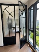 Puertas Francesas Dobles de Vidrio con Aislamiento Térmico, Personalizadas y de Lujo, para Uso Interior en Baños y Dormitorios